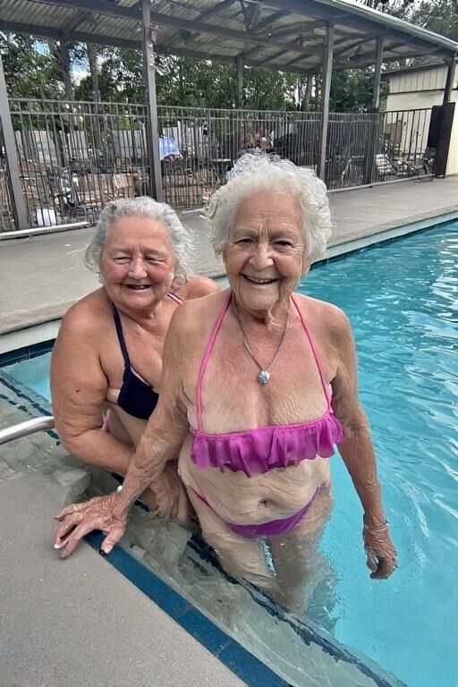 Grannies at the Pool