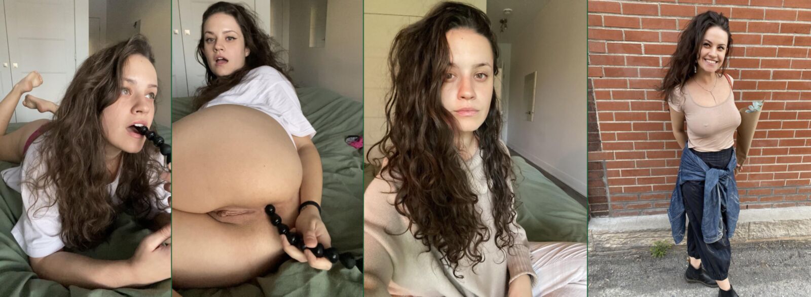 Before/After Amateur Dildo 