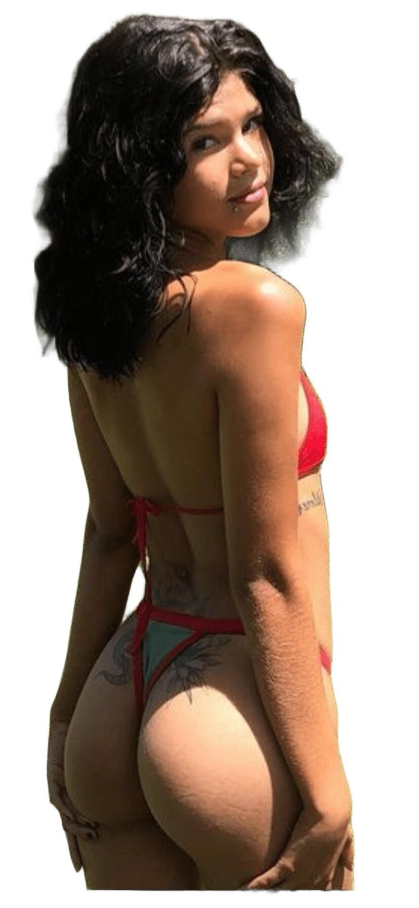 Latina Cute Big Butt Stickers 