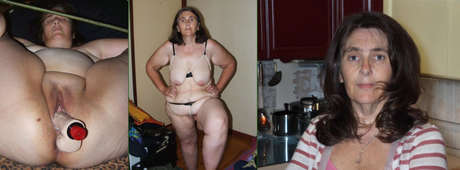 Before/After Amateur Dildo 