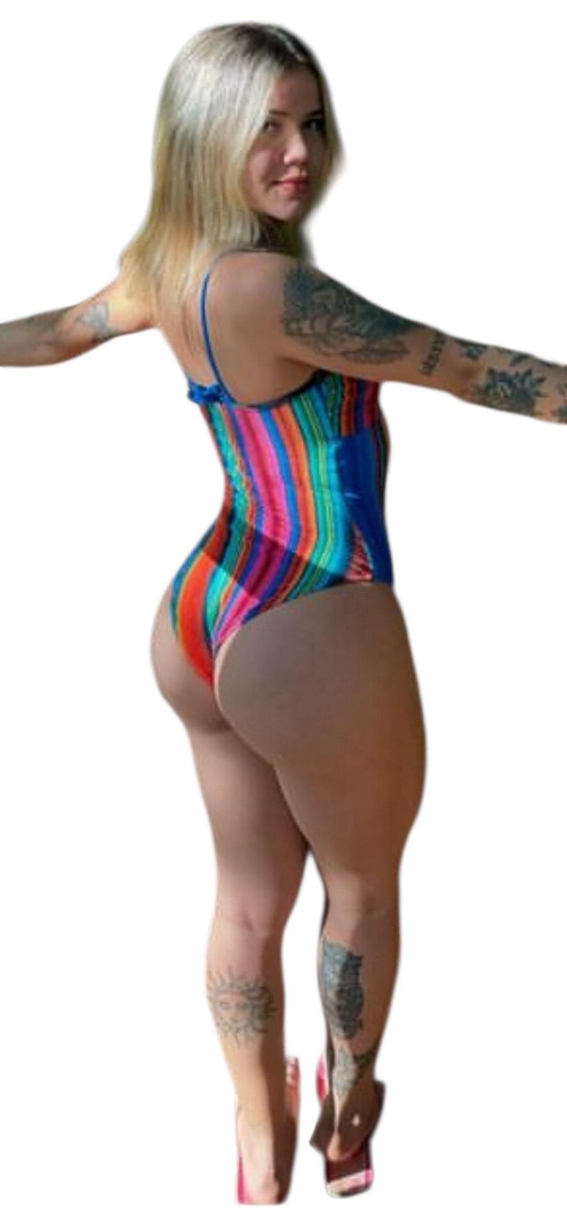 Latina Cute Big Butt Stickers 