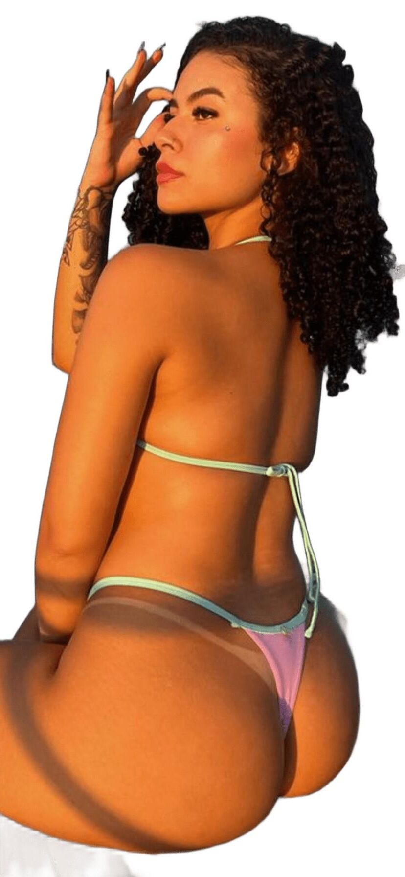Latina Cute Big Butt Stickers 