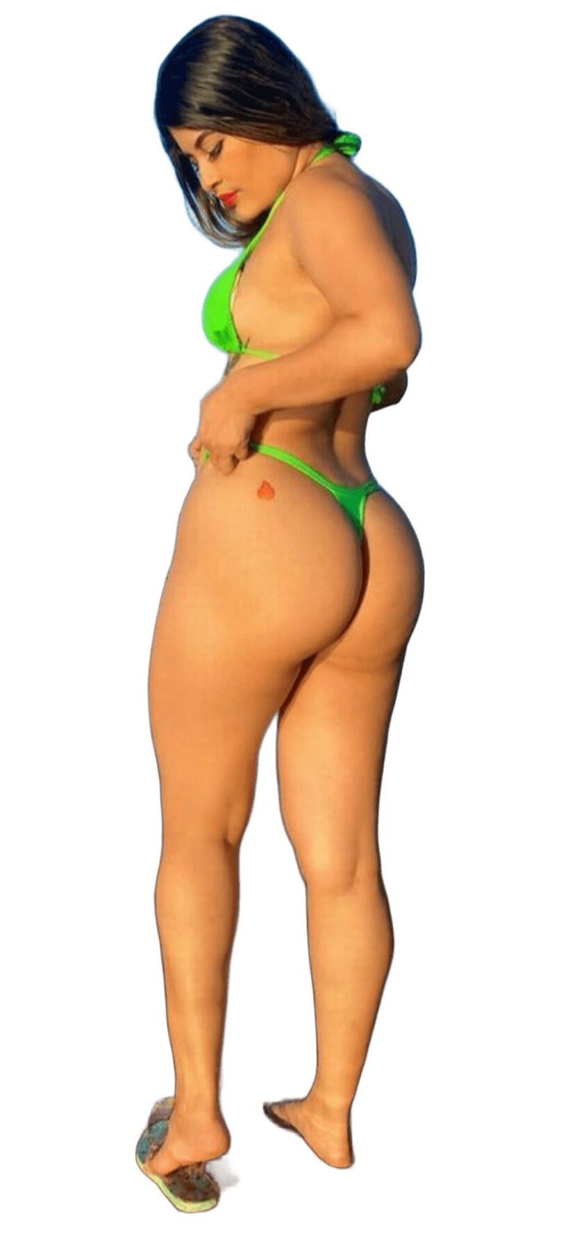 Latina Cute Big Butt Stickers 