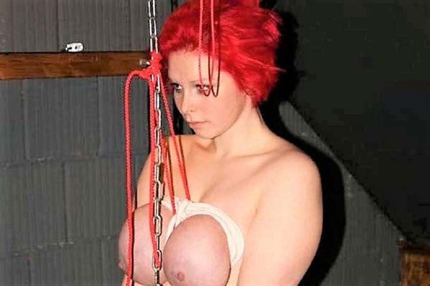 Big Tit youngster in bondage