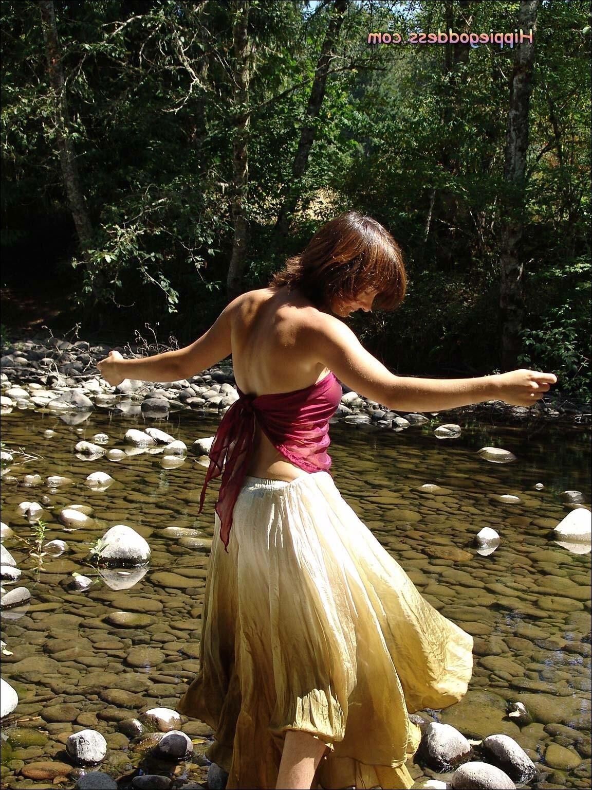 HippieGoddess BREA Washing in the river