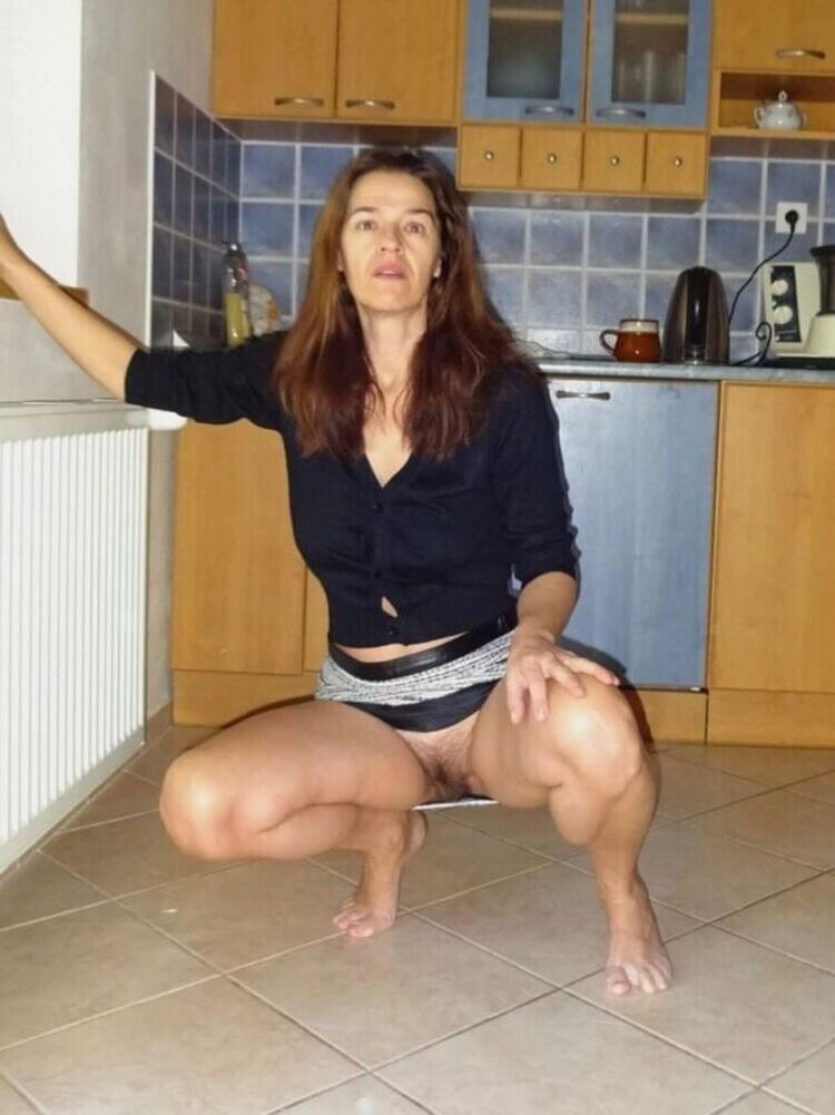 Martina Flashing Hairy Pussy In Public