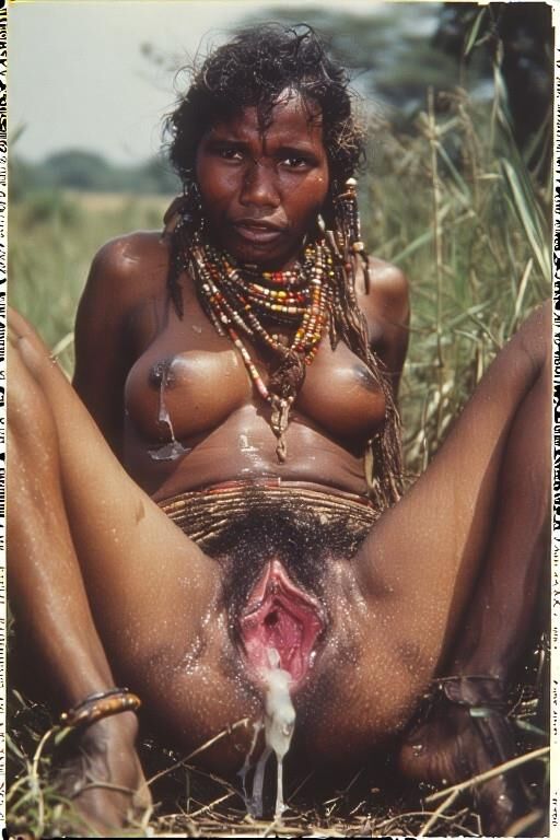 Fotos clásicas de National Geographic: Tribal Women Spread Eagle