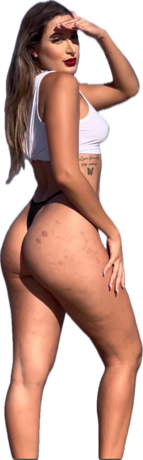 Latina lindas pegatinas grandes de trasero