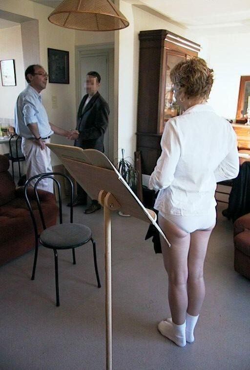 Spank und Schande blonde haarige reife zwei Männer Musikstunde