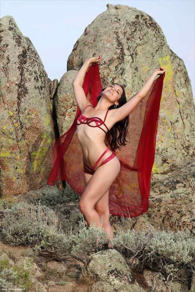 MPLStudios ELENA GENERI Red lingerie