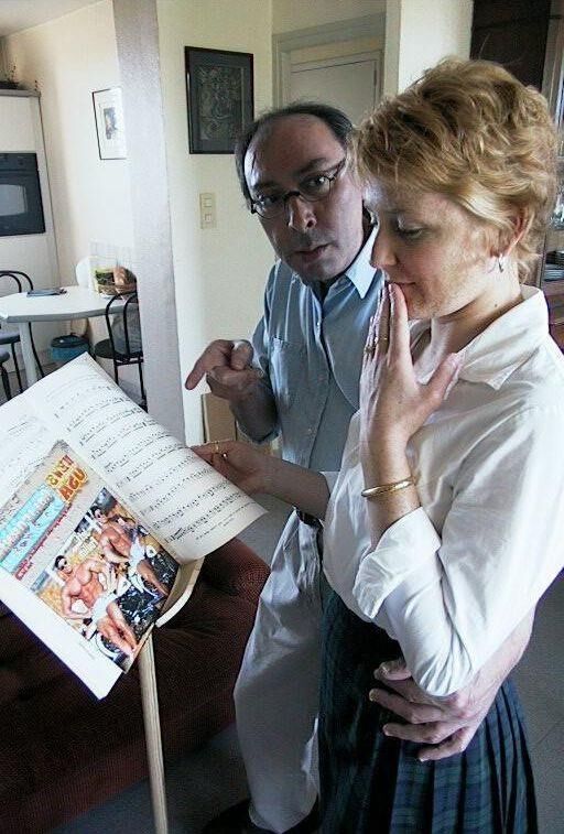 Spank und Schande blonde haarige reife zwei Männer Musikstunde