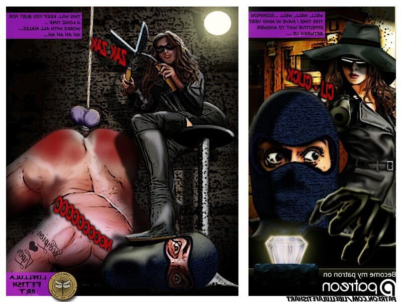 Neue Kunstwerkzeichnungen Mikrostories Comic Castration
