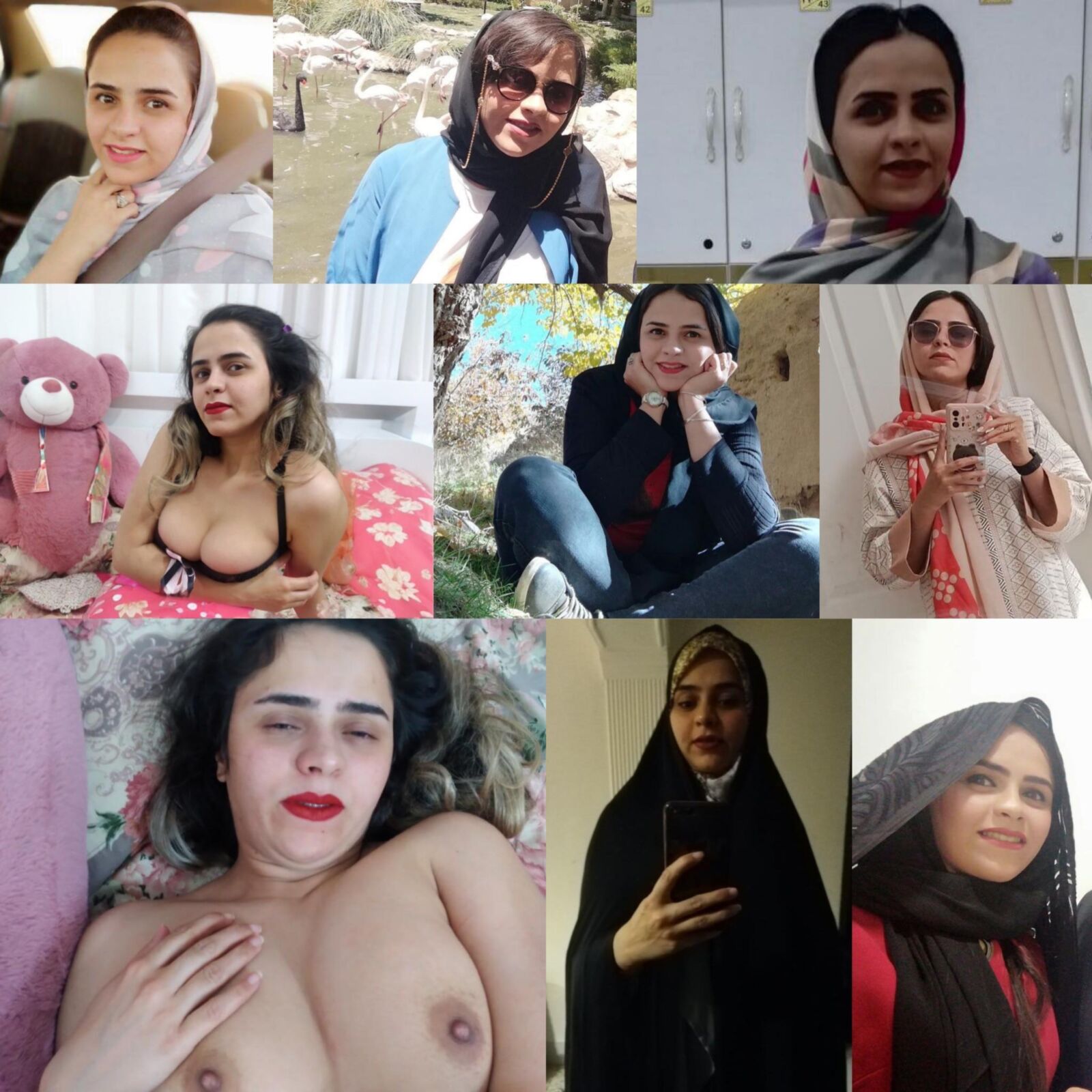 Die iranischen Hijabi -Huren entlarvt