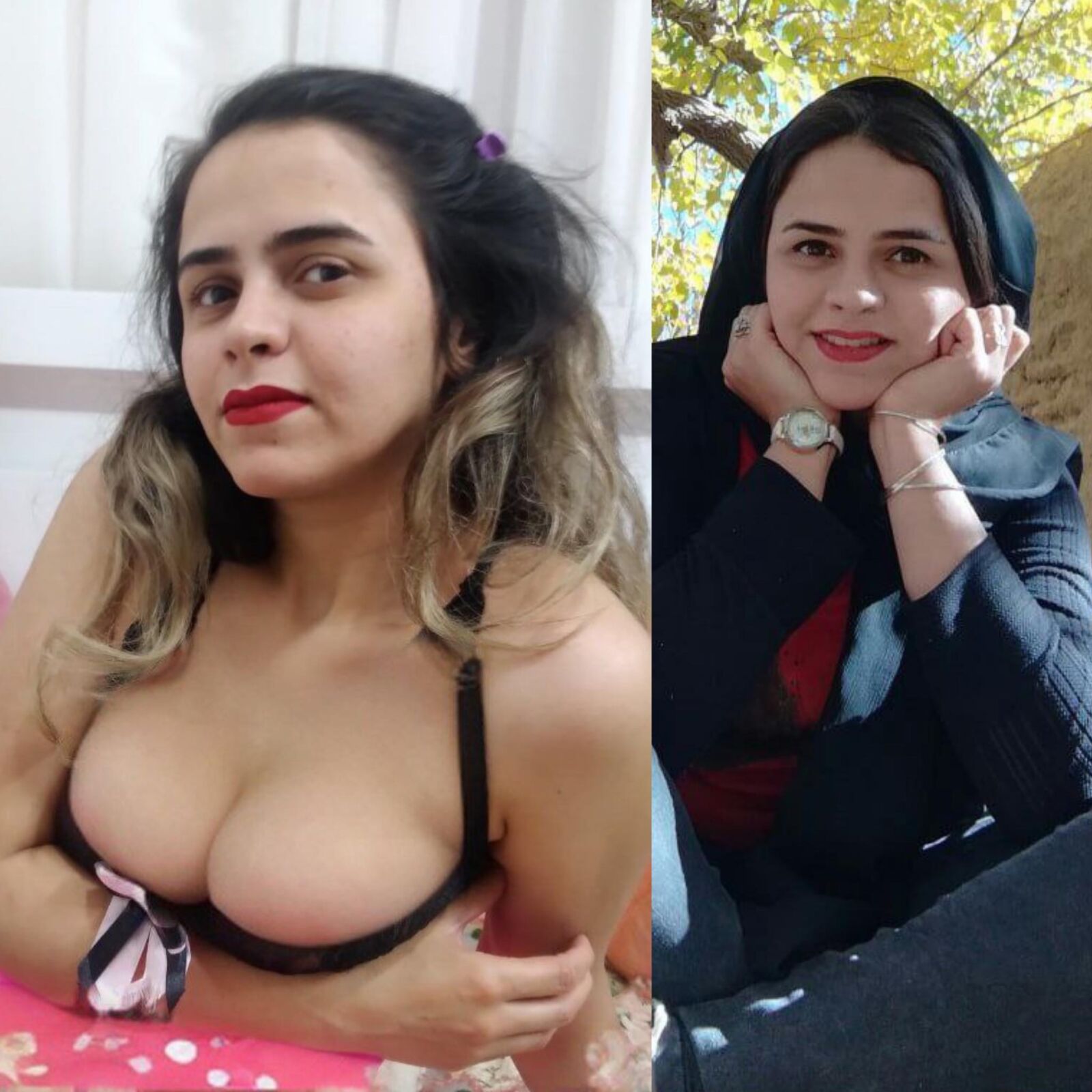 Die iranischen Hijabi -Huren entlarvt