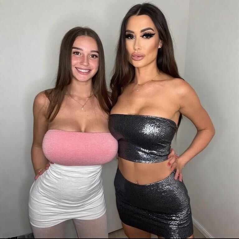 Mother Daughter sharing some chocolate ((BBC)AI)