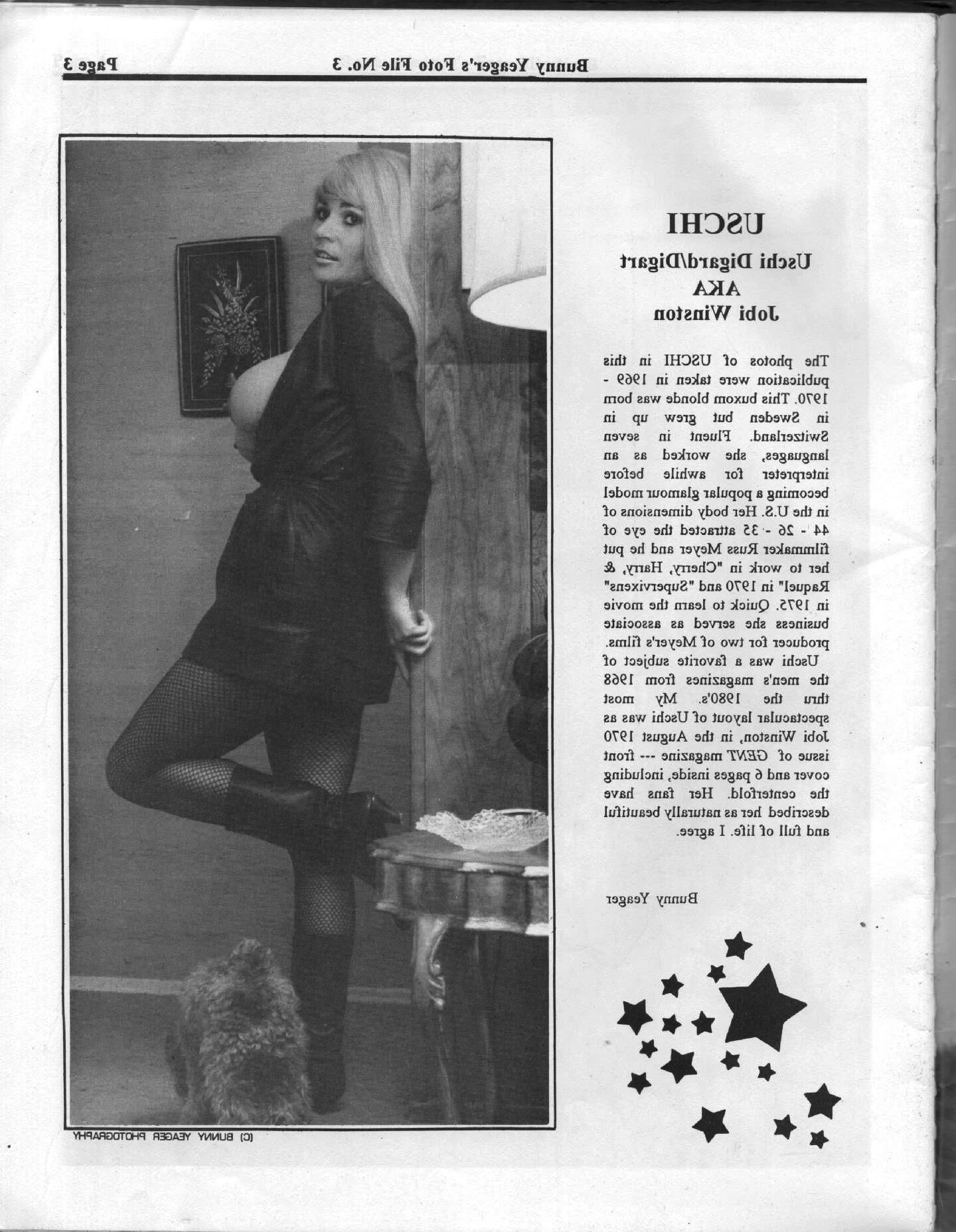 Bunny Yeager's Fotodateien (uschi digard)