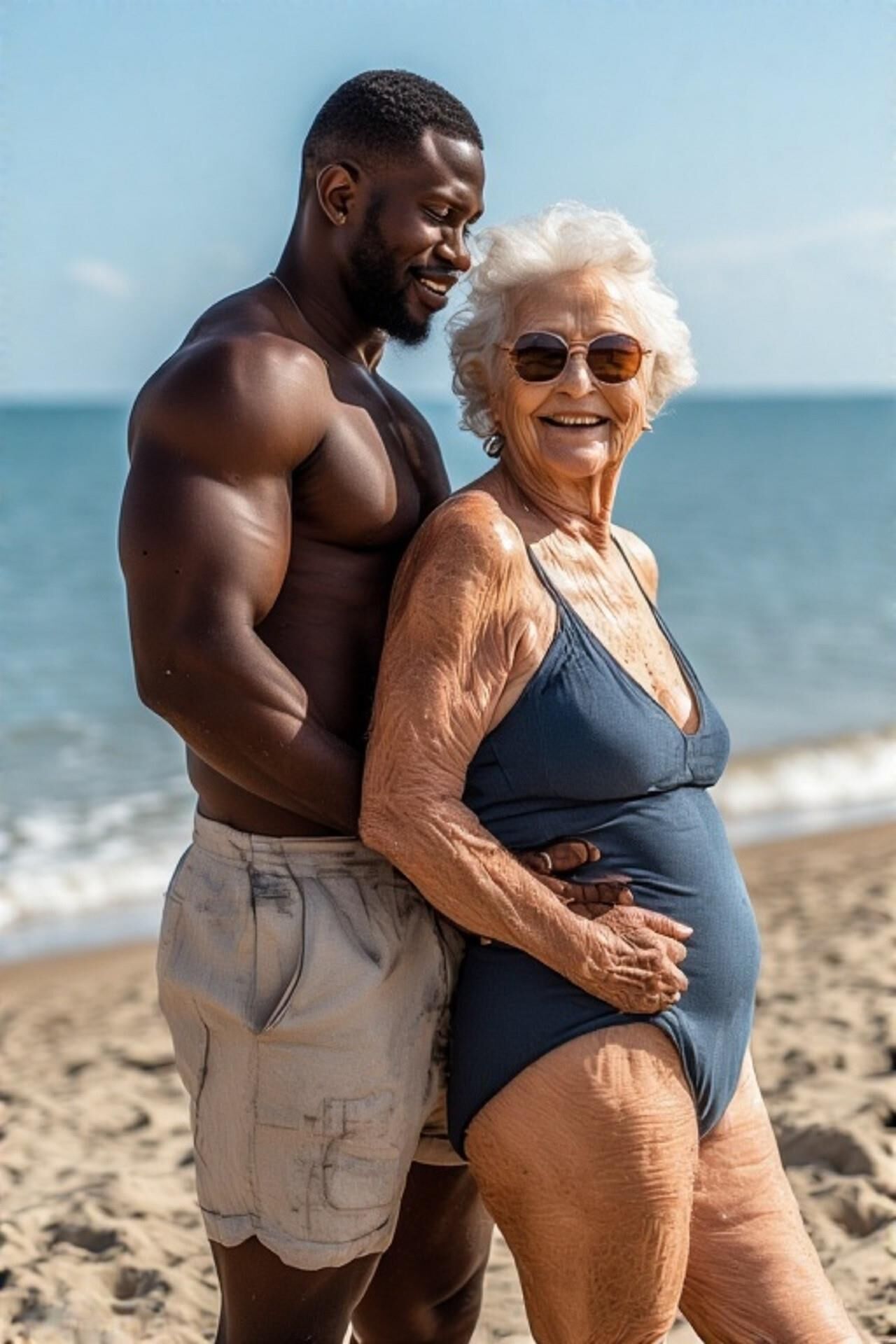 Lovely beach grannies