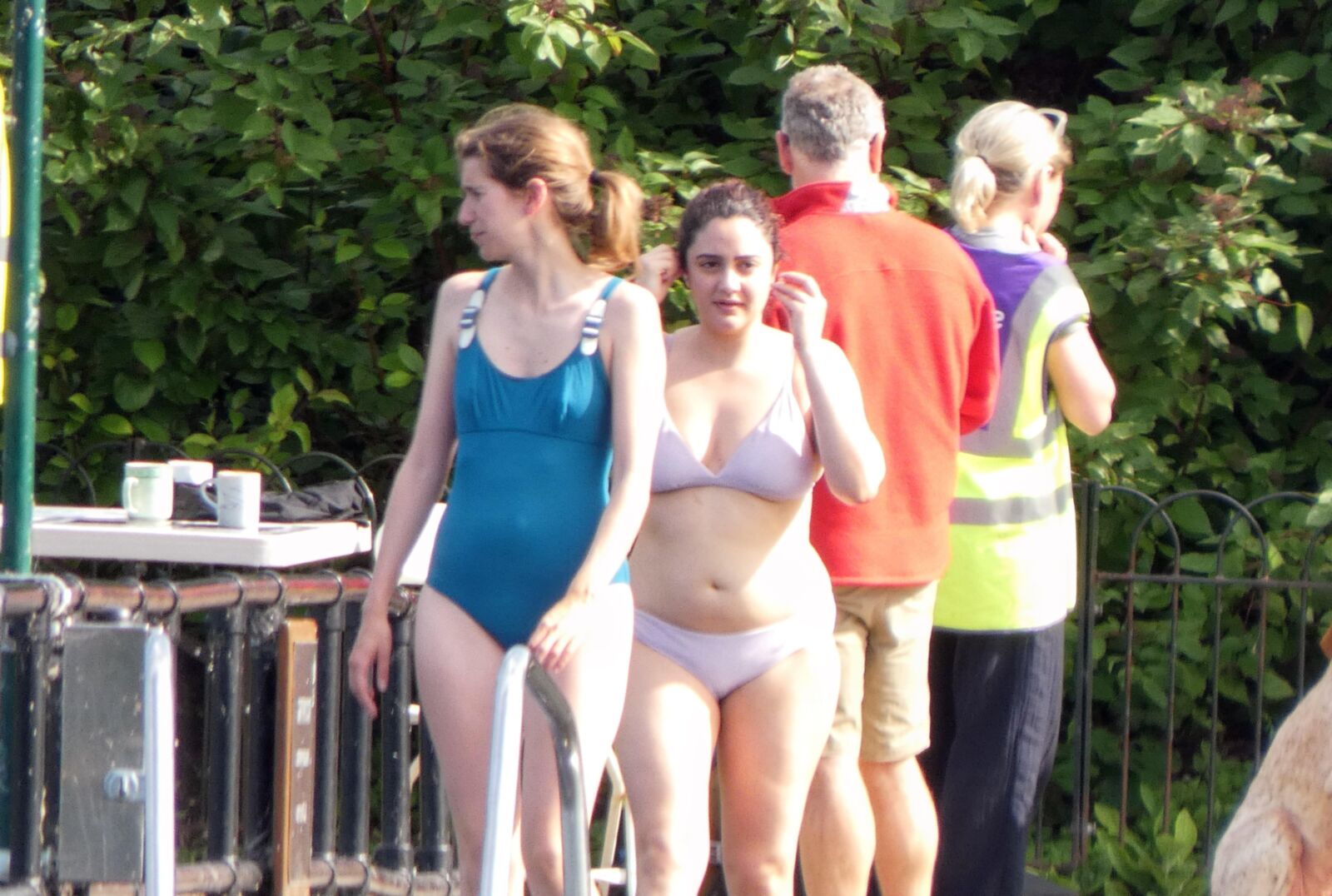 Chesty morning swim