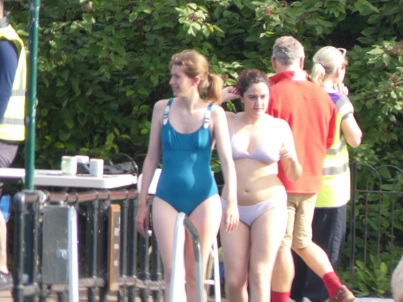 Chesty morning swim