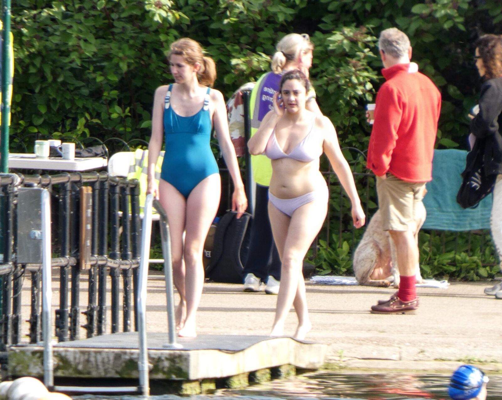 Chesty morning swim