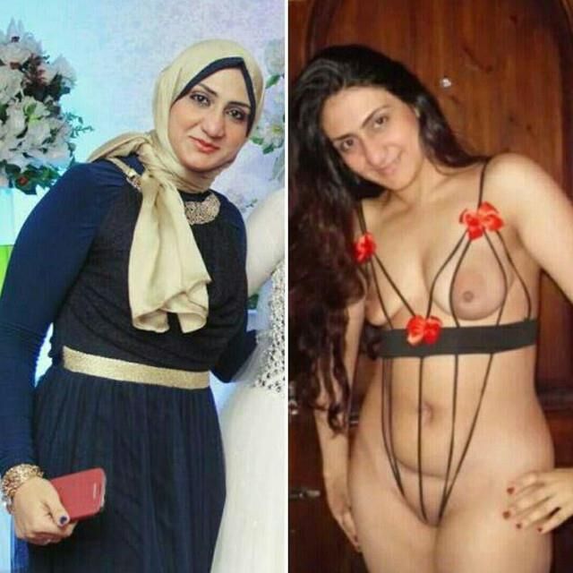 mujer árabe tetona