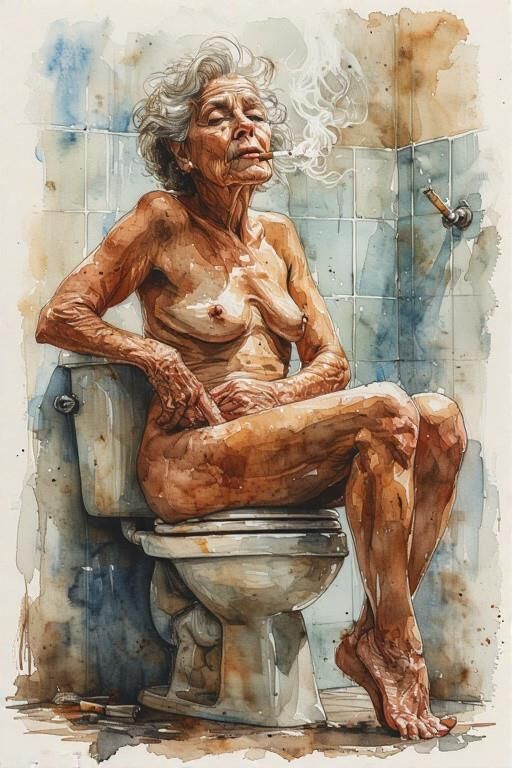 AI Drawings: Grandma Has a Little Smoke