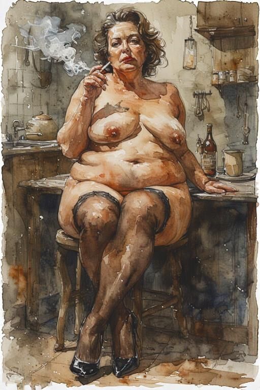 AI Drawings: Grandma Has a Little Smoke