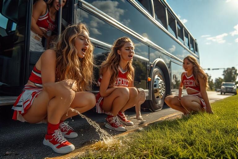 Bustin 'Cheerleaders à la fin de la corde!