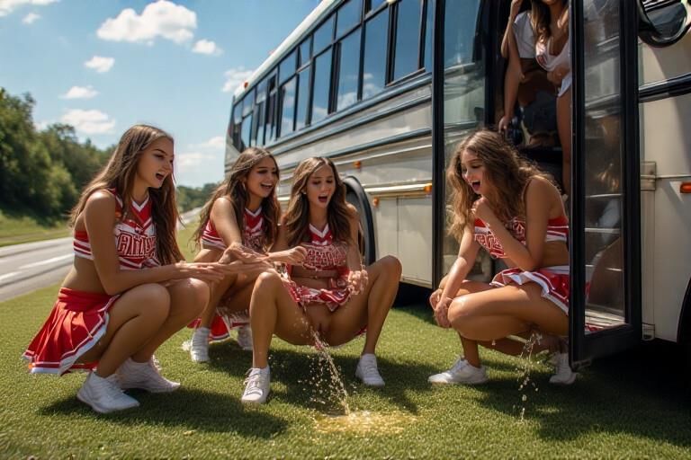 Bustin 'Cheerleaders à la fin de la corde!