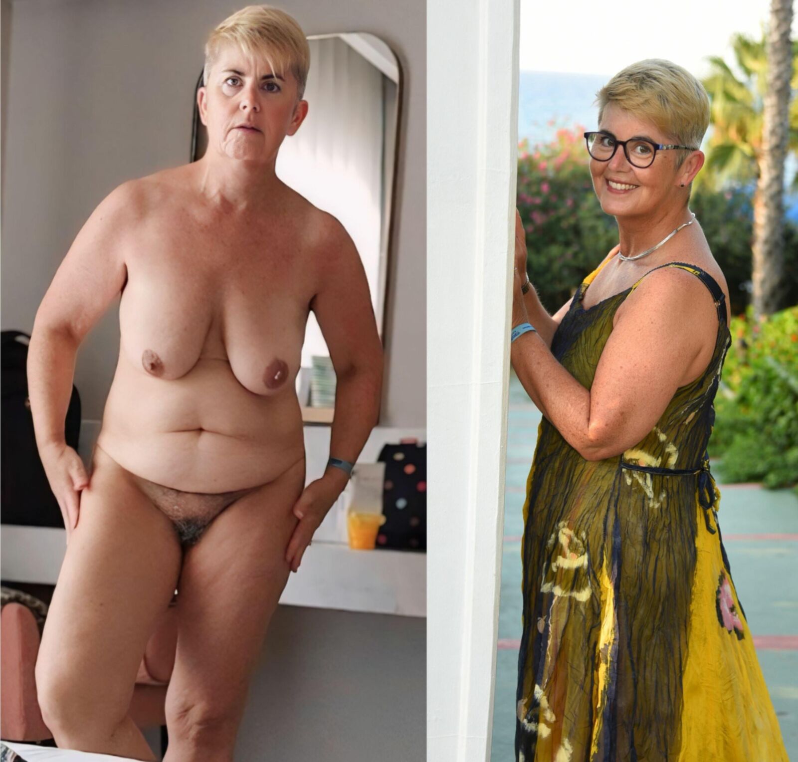aficionados desnudos vestidos