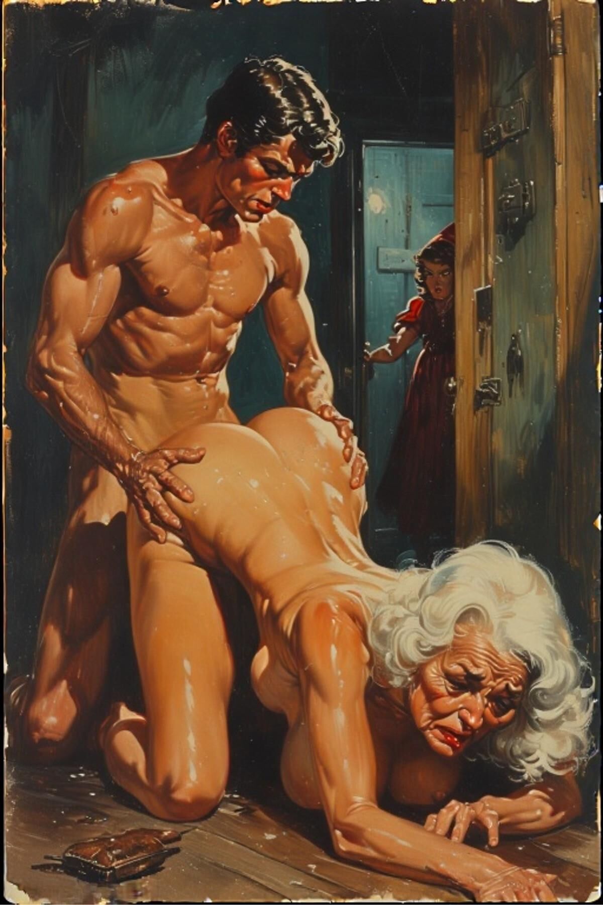 AI Drawings: Little Red Riding Hood Adult Pulp Version