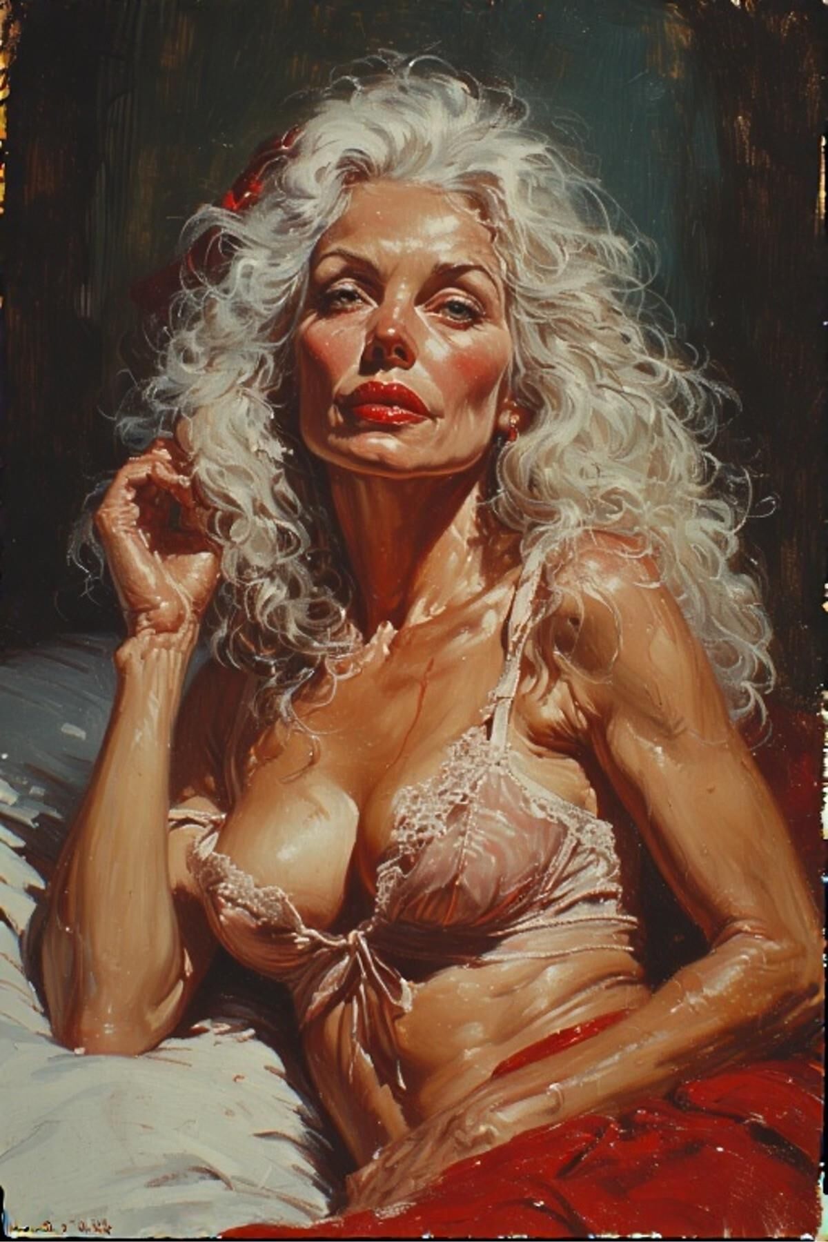 AI Drawings: Little Red Riding Hood Adult Pulp Version