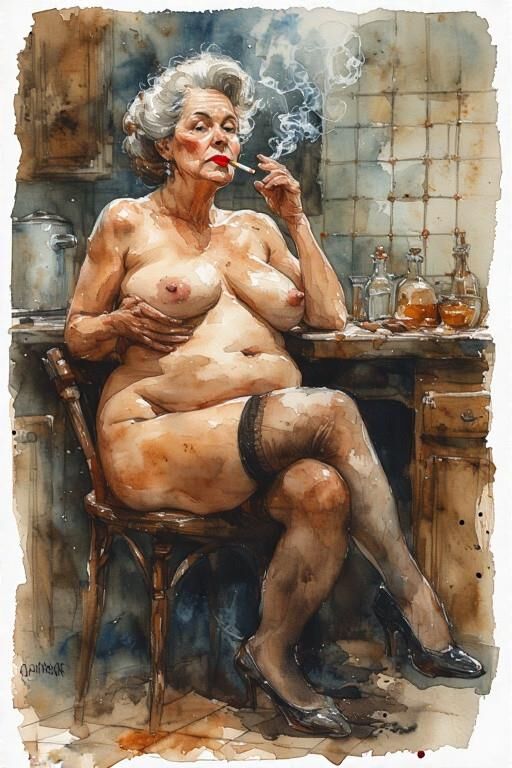 AI Drawings: Grandma Has a Little Smoke