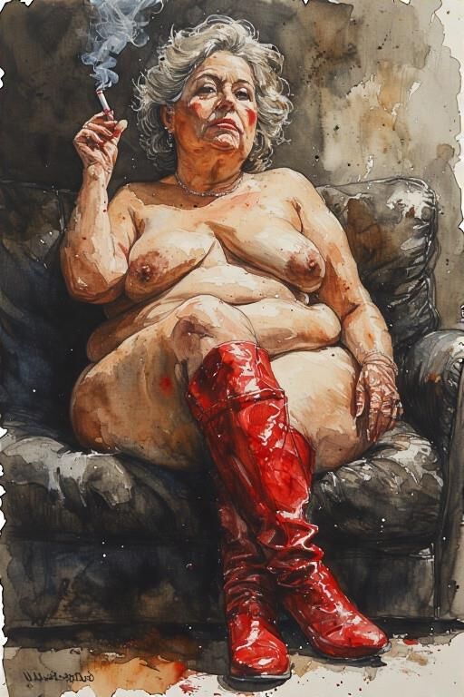 AI Drawings: Grandma Has a Little Smoke