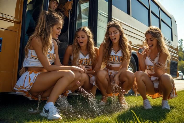 Bustin 'Cheerleaders à la fin de la corde!