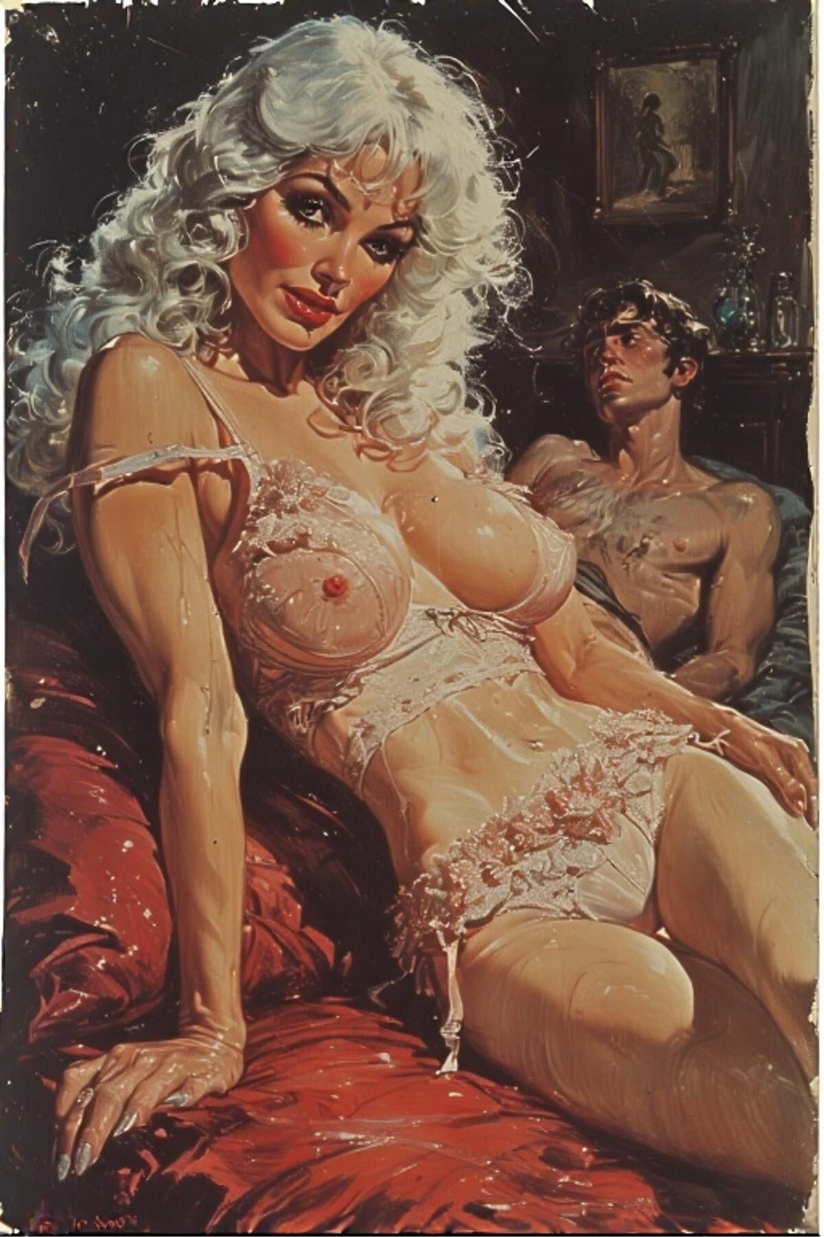 AI Drawings: Little Red Riding Hood Adult Pulp Version