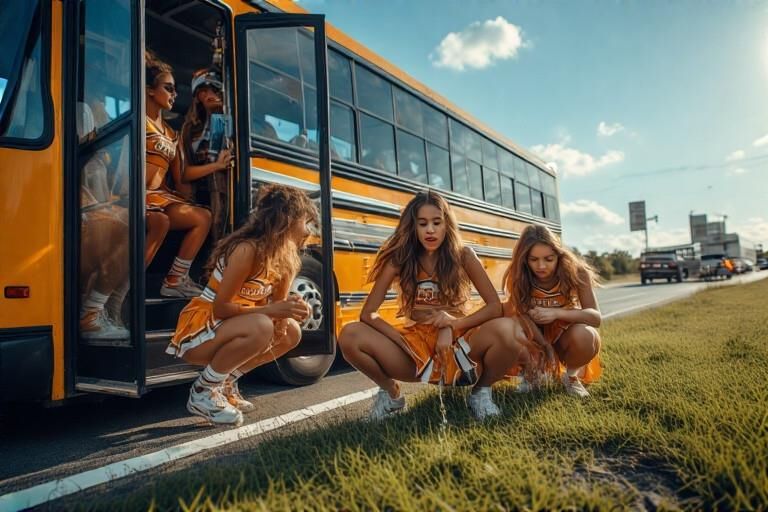 Bustin 'Cheerleaders à la fin de la corde!