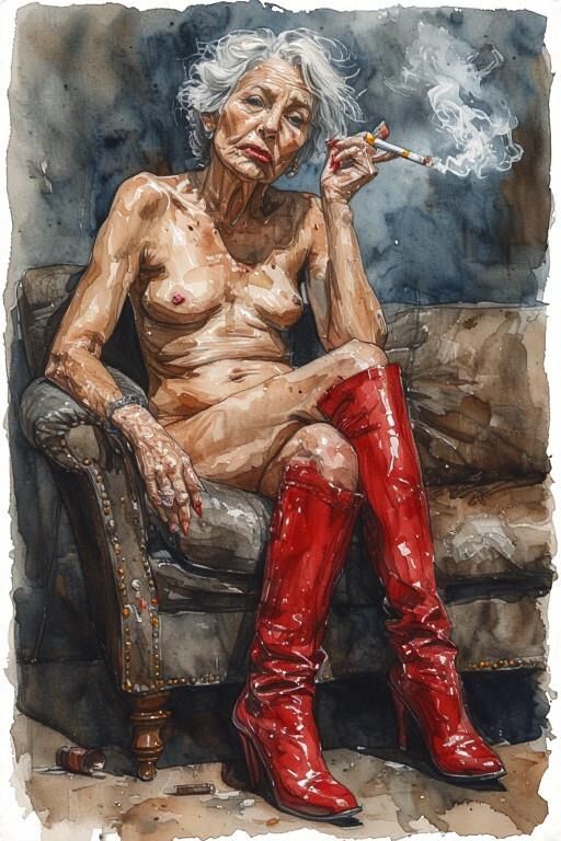 AI Drawings: Grandma Has a Little Smoke