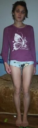 Polaco flaco maja en Cat Undies nn