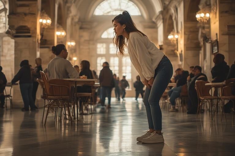 Donner une grande latitude large interprétant le désespoir de pisse du public