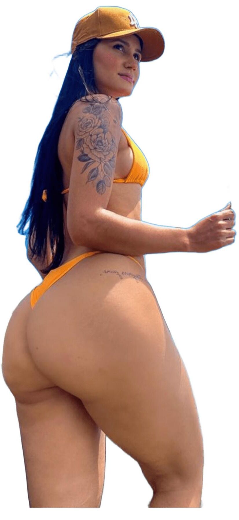 Latina Cute Big Butt Stickers 