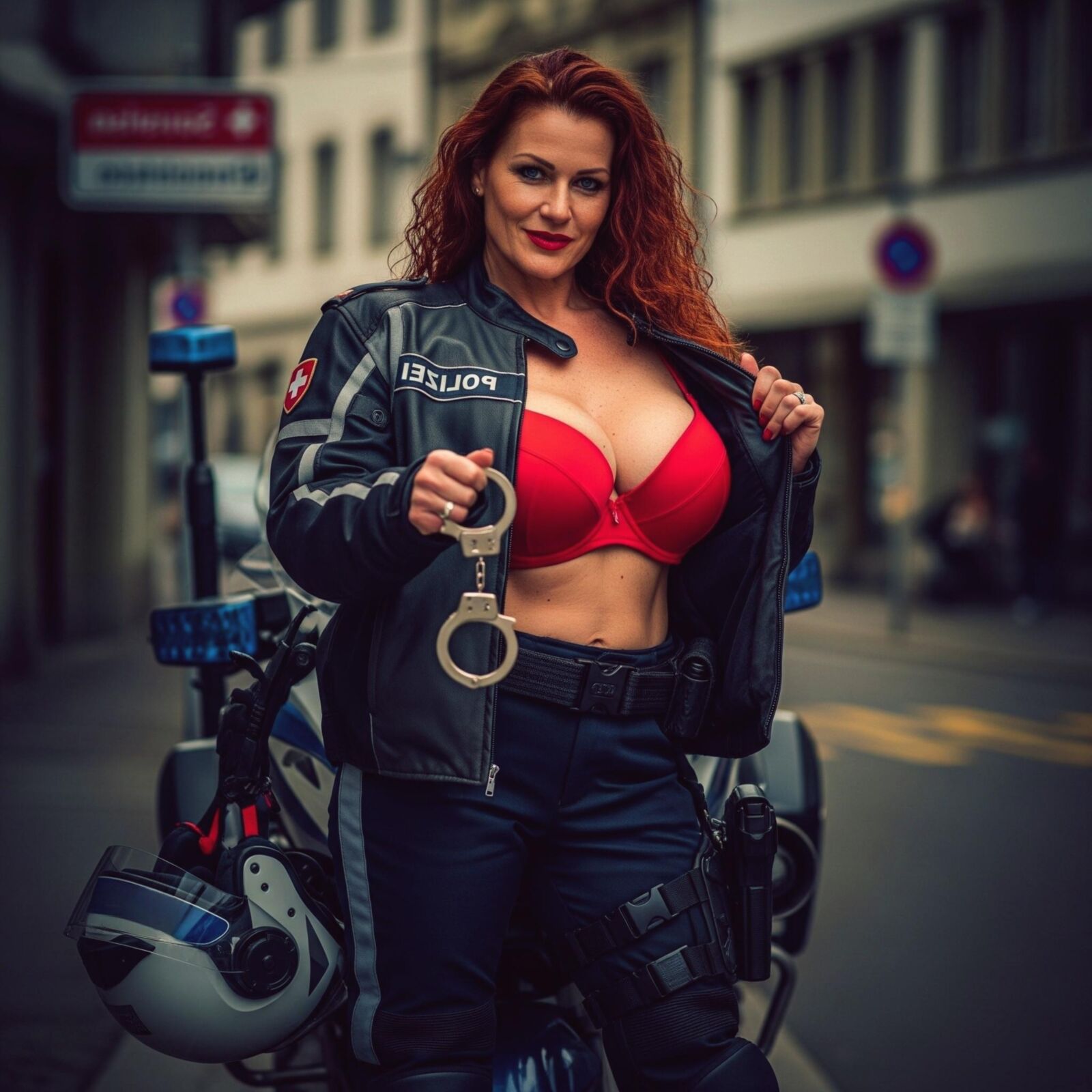 Policías de motocicletas suizas