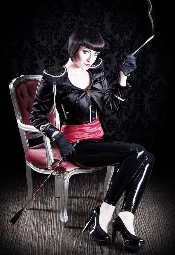 Femdom mistress smoking