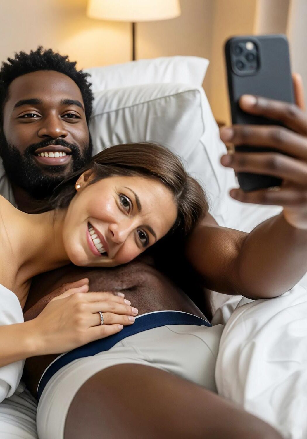 Esposa de ai y nuevo amigo charlando con mi esposo