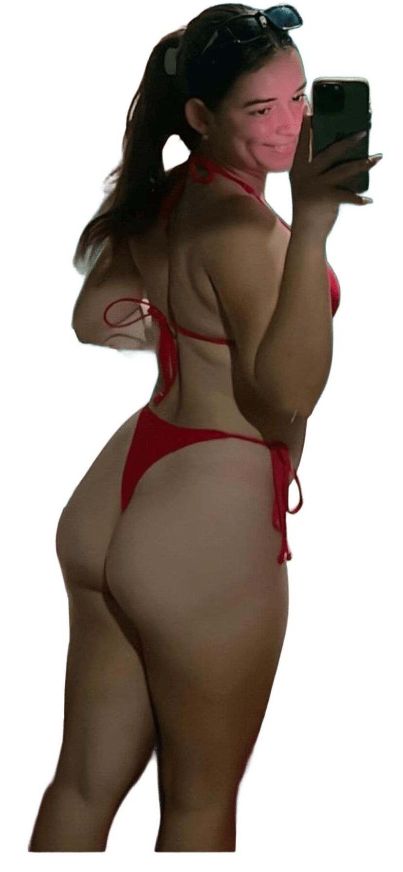 Latina süße große Butt -Aufkleber