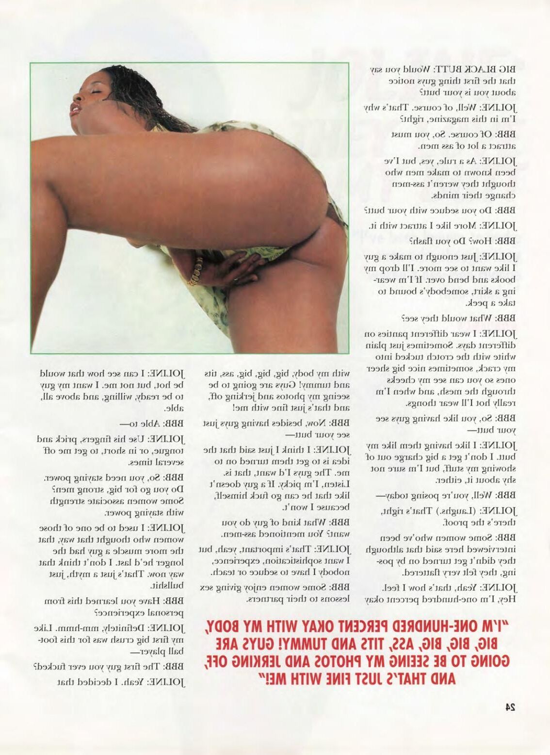 Big Black Butt Magazine abril