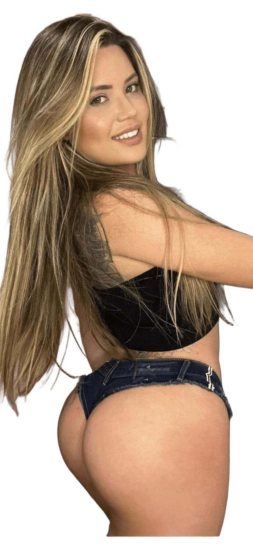 Latina süße große Butt -Aufkleber
