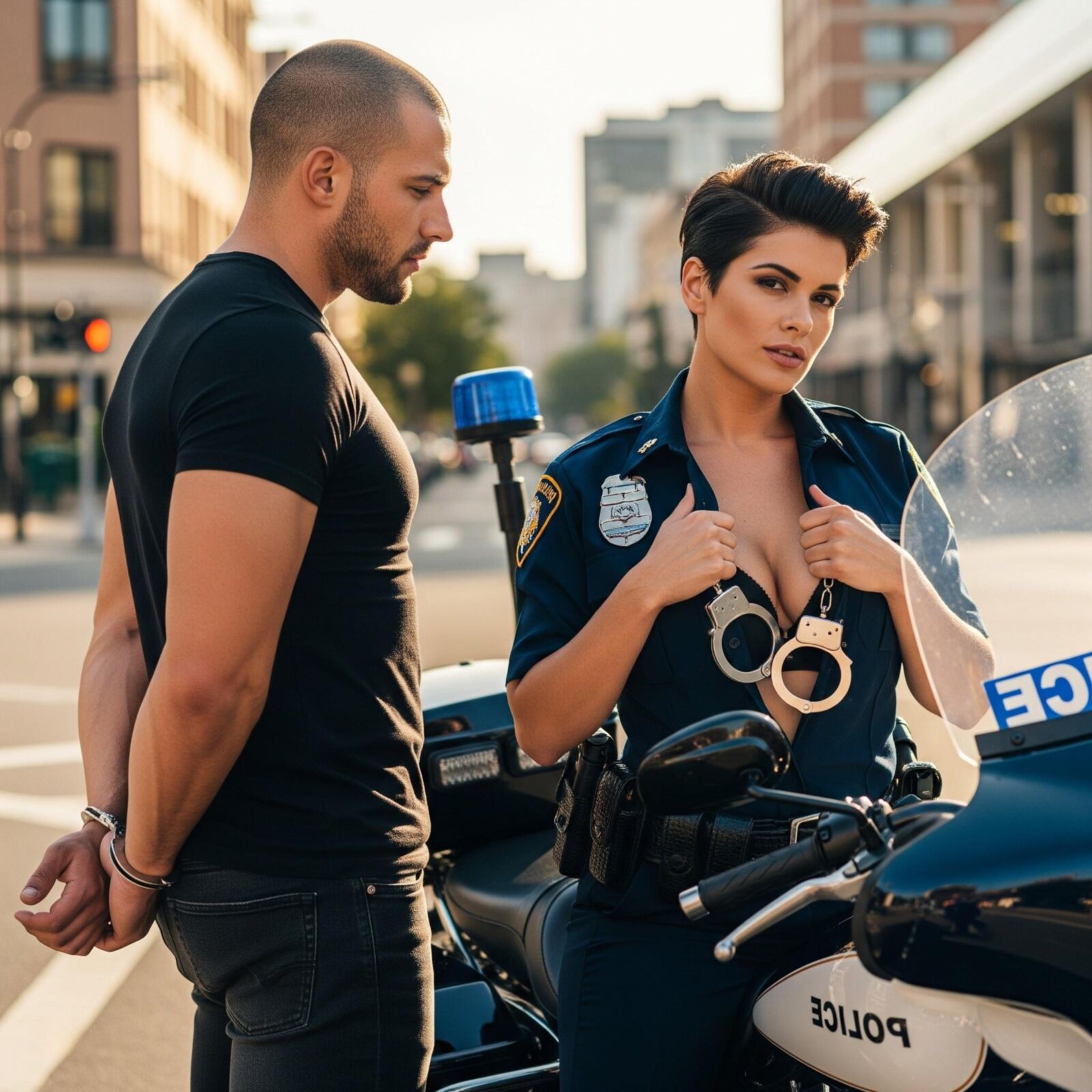 Policiais de motocicleta dos EUA