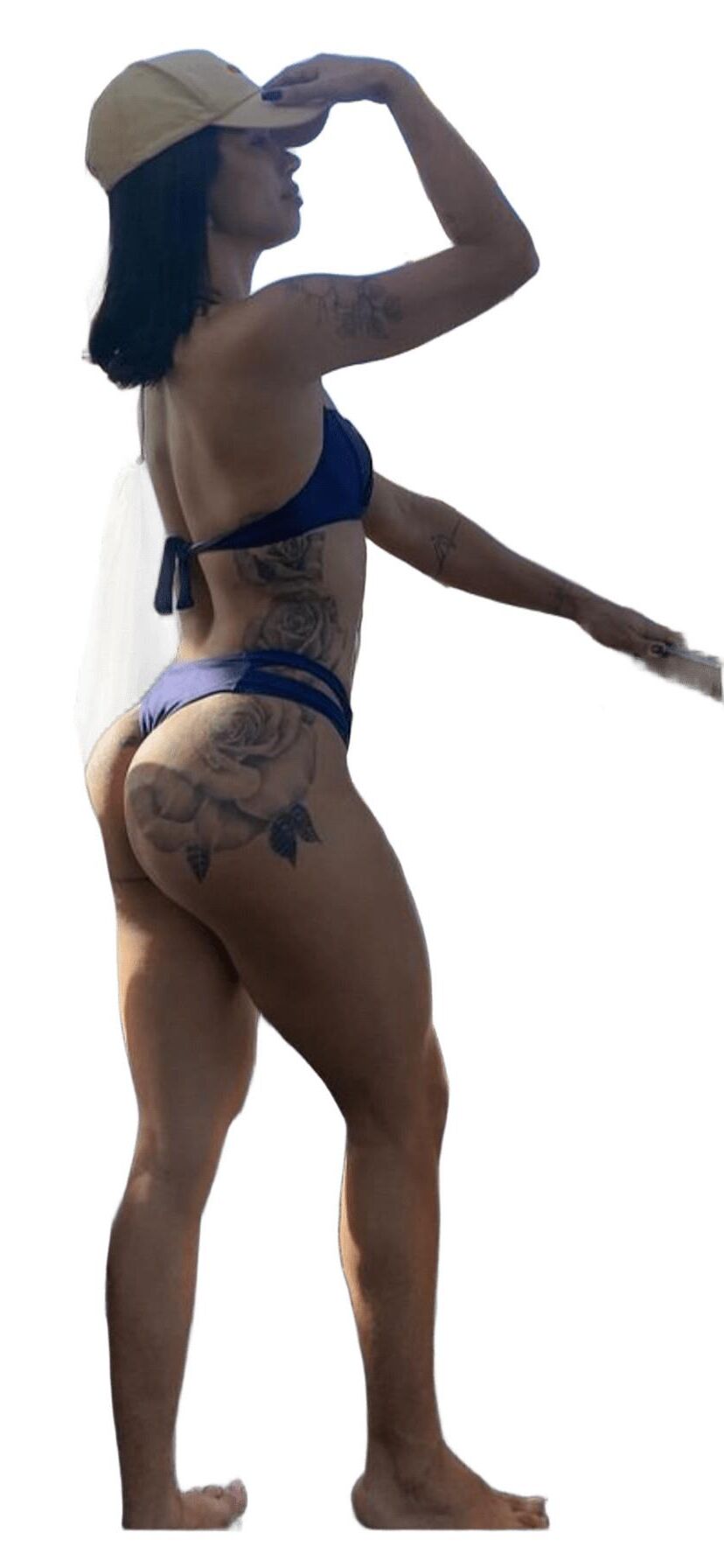 Latina süße große Butt -Aufkleber