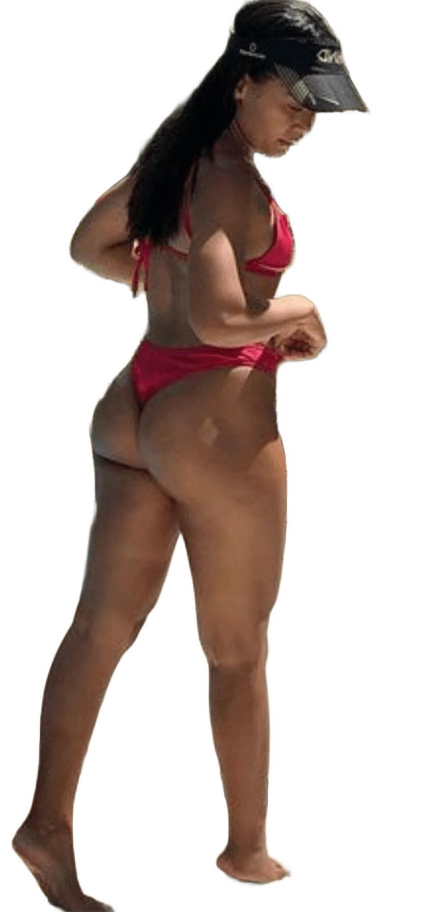 Latina süße große Butt -Aufkleber